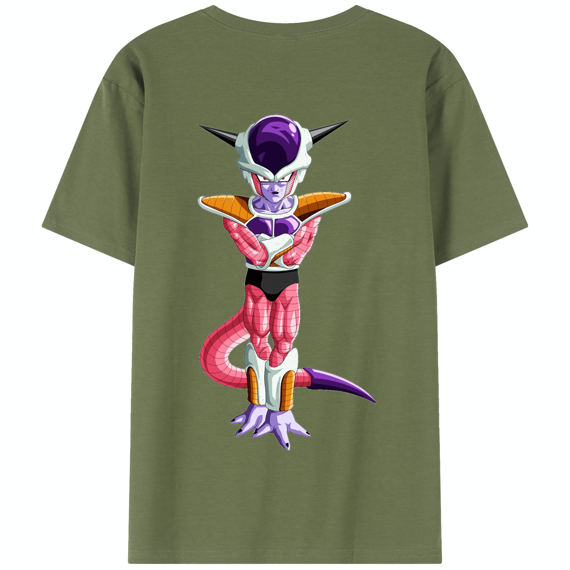 （画像用） ドラゴンボール フリーザ DRAGON BALL Frieza 綿100％半袖Tシャツ（背面プリント）